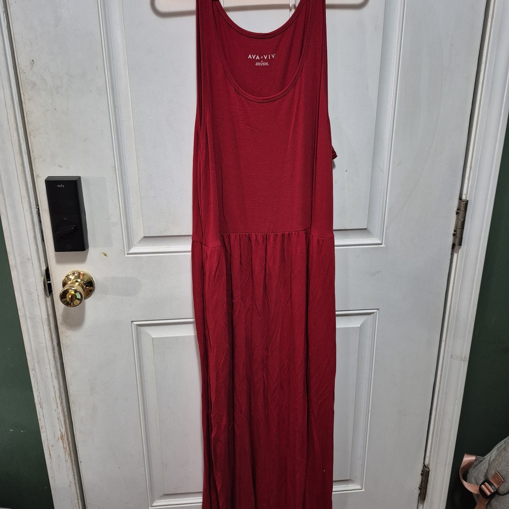 Ava & Viv Red Maxi Dress